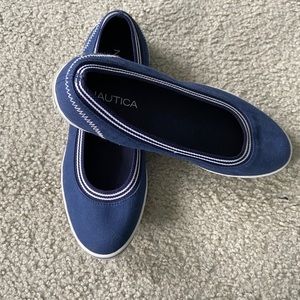 Nautica Navy blue slip-on shoes